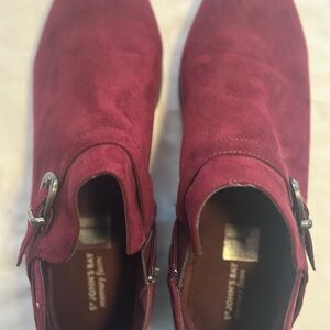 St. John's Bay Deep Red Ankle Booties
